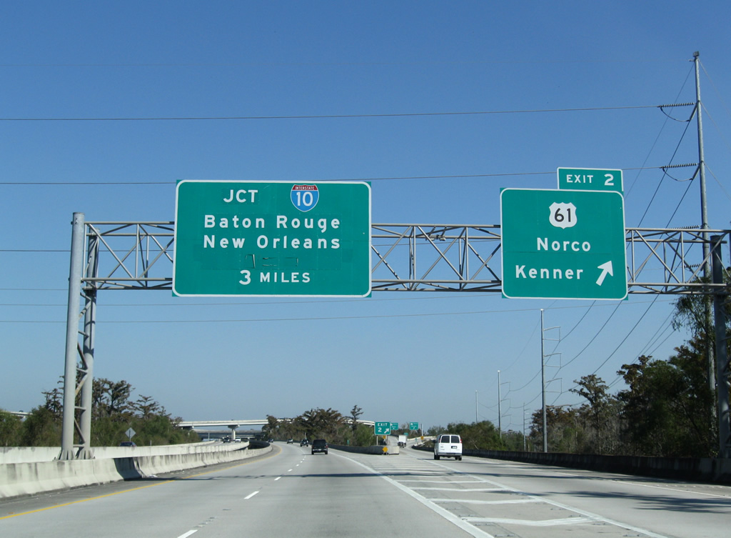 Interstate 310 North AARoads Louisiana