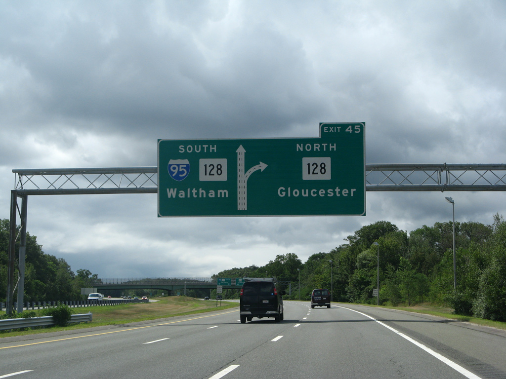 Interstate 95 South N.H. to Peabody AARoads Massachusetts