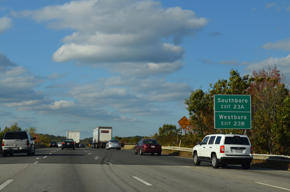 Interstate 495 North Westborough (I90) to Littleton (Route 2
