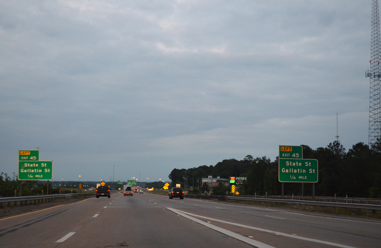 Interstate 20 East Jackson to Pelahatchie AARoads Mississippi