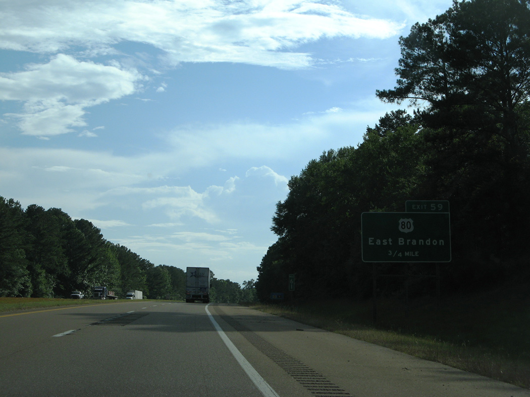 Interstate 20 West Pelahatchie to Jackson AARoads Mississippi