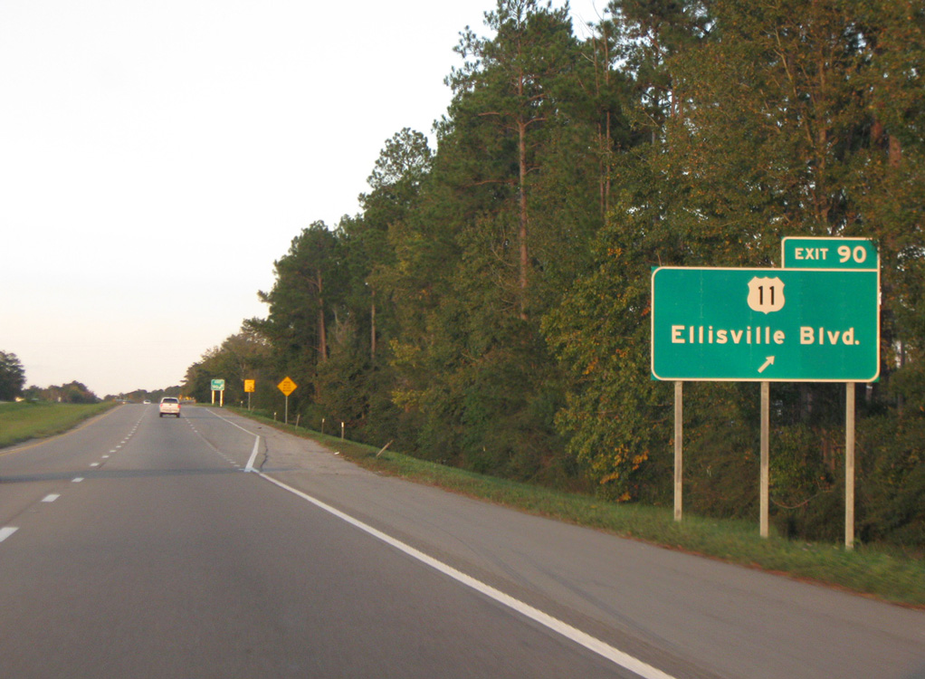 Interstate 59 North Hattiesburg to Ellisville AARoads Mississippi