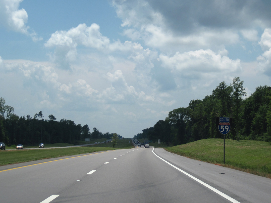 Interstate 59 South Ellisville to Hattiesburg AARoads Mississippi