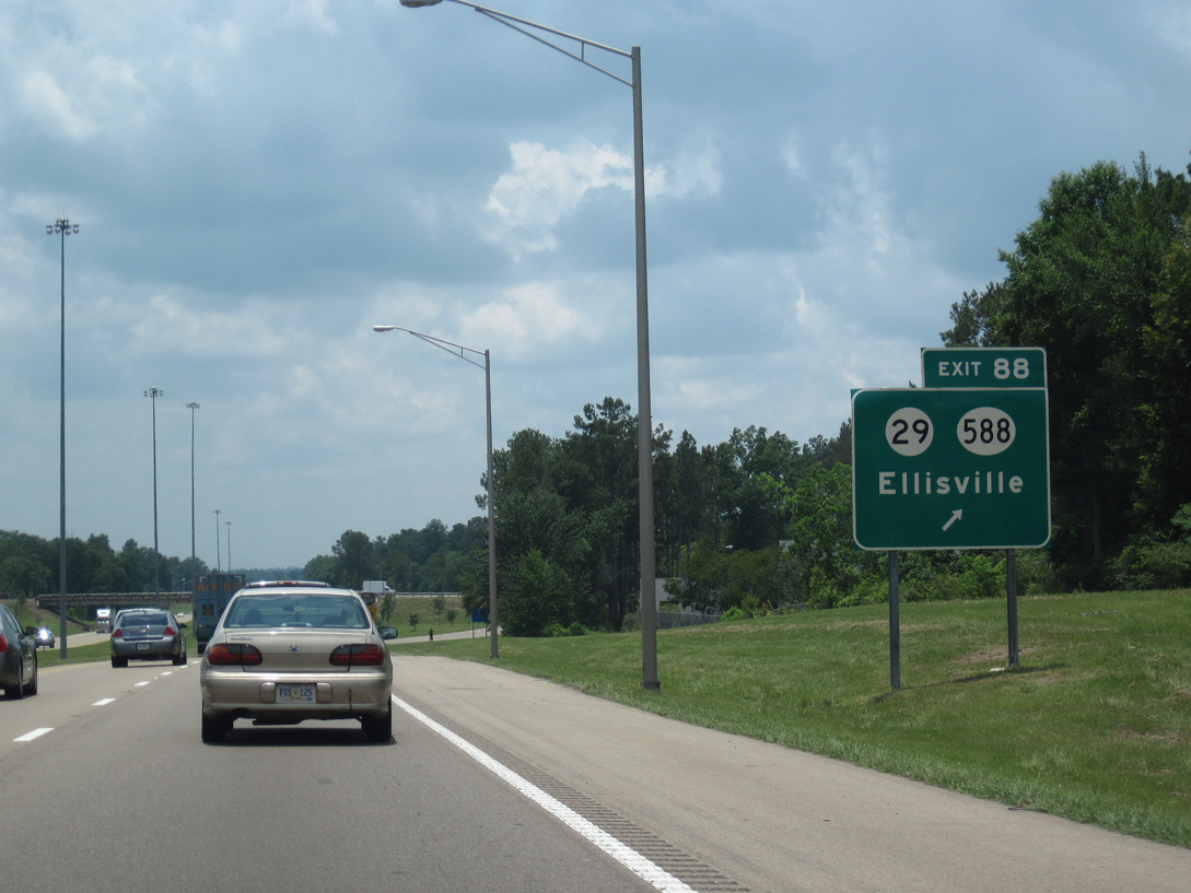 Interstate 59 South Ellisville to Hattiesburg AARoads Mississippi