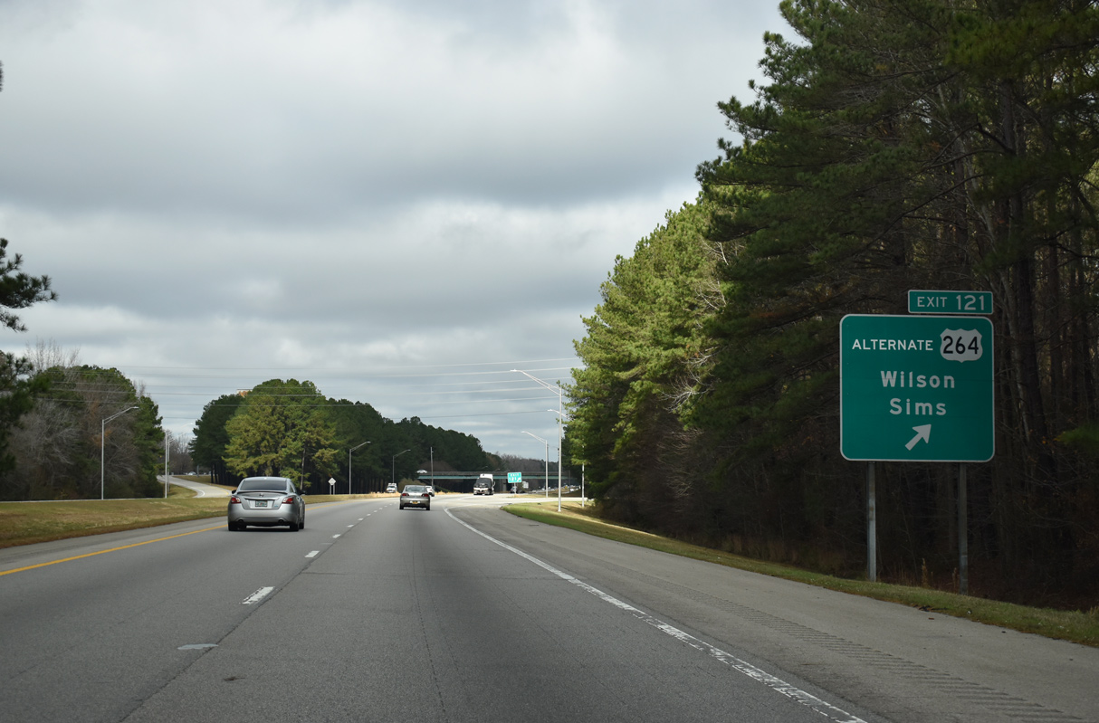 Interstate 95 North Selma to Wilson AARoads North Carolina