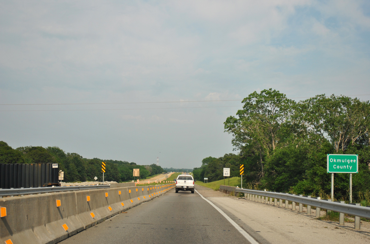 Interstate 40 East Henryetta to Checotah AARoads Oklahoma