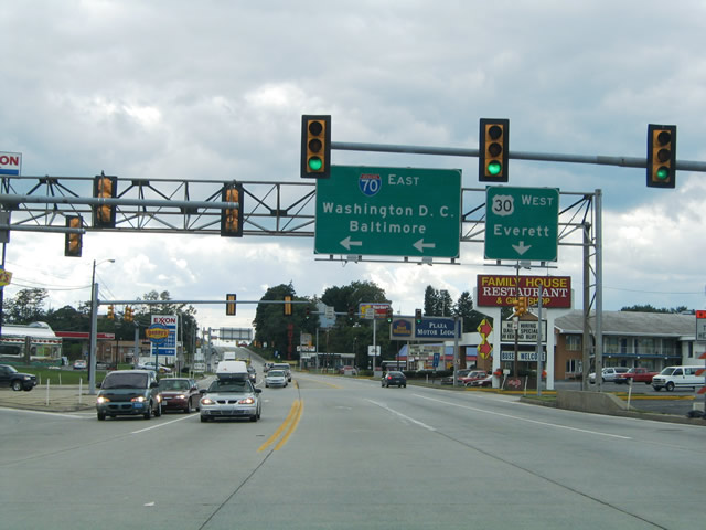 Interstate 70 East Breezewood to Maryland AARoads Pennsylvania