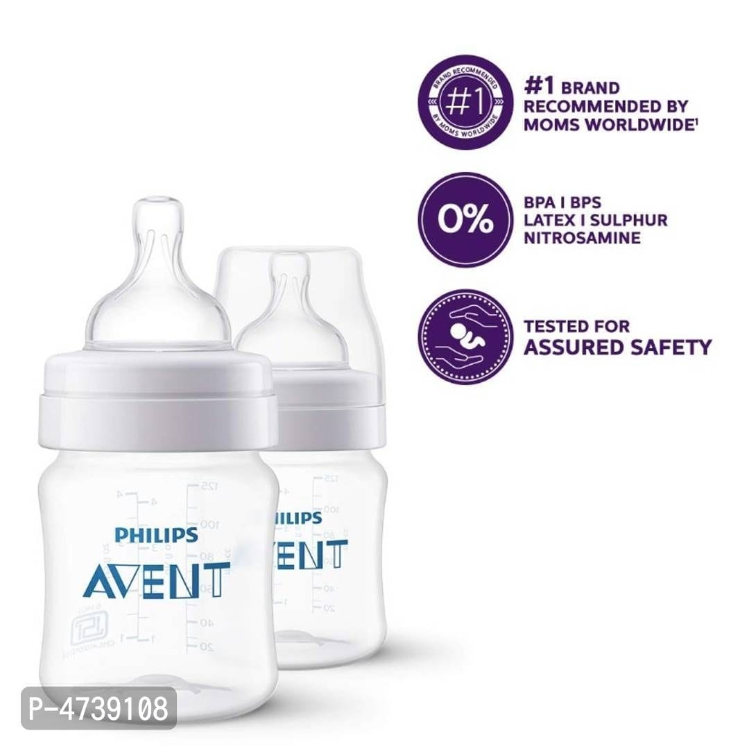 philips avent 125ml baby feeding bottle twin pack