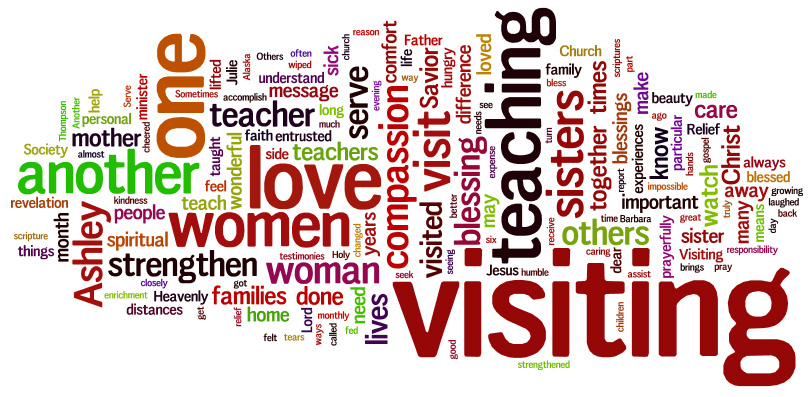 Visualization of the Relief Society General Meeting « Because I am Here