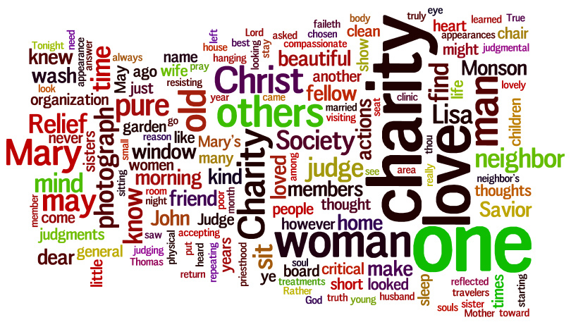 Visualization of the Relief Society General Meeting « Because I am Here
