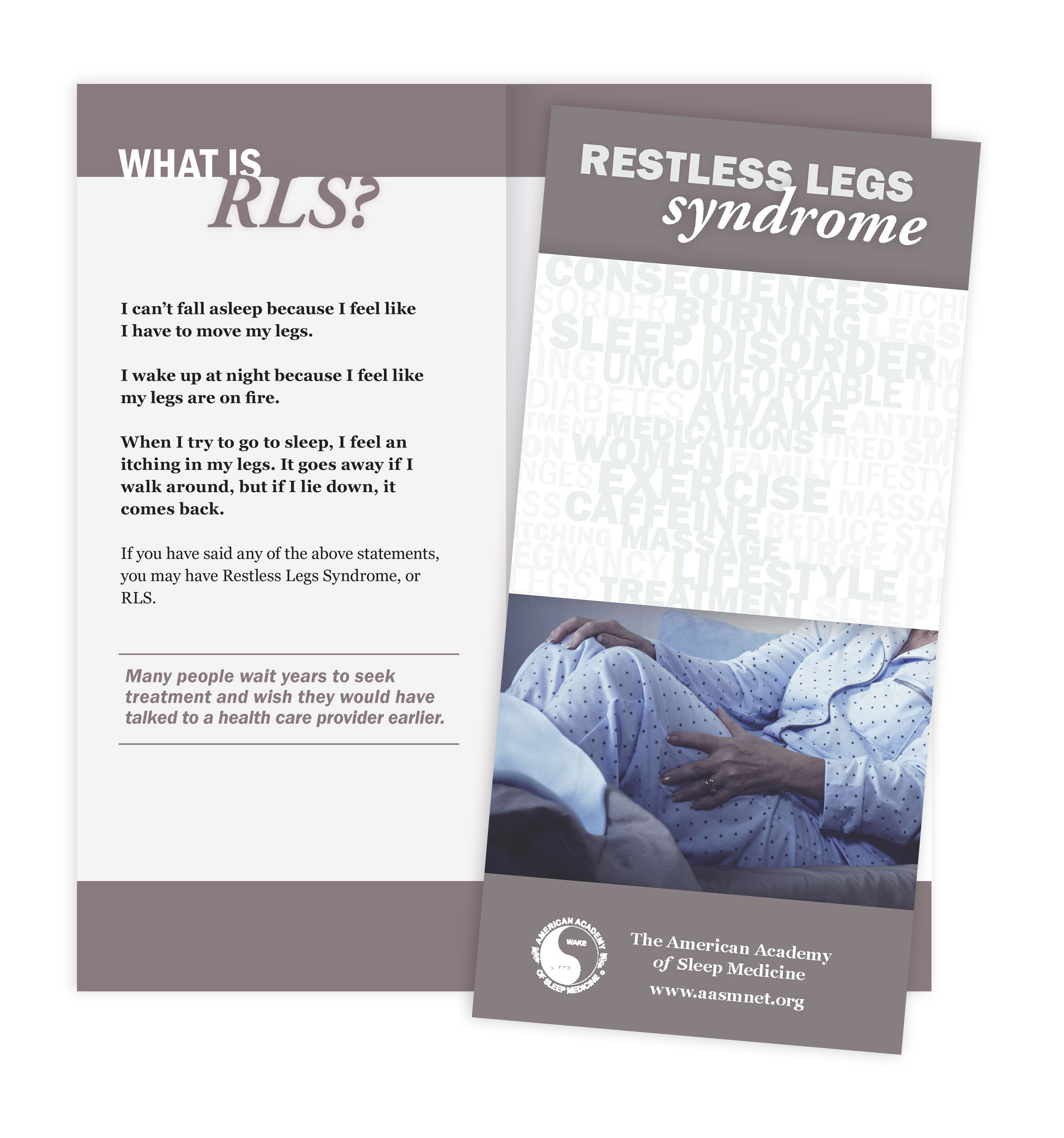 Restless Legs Syndrome Patient Education Brochures American Academy