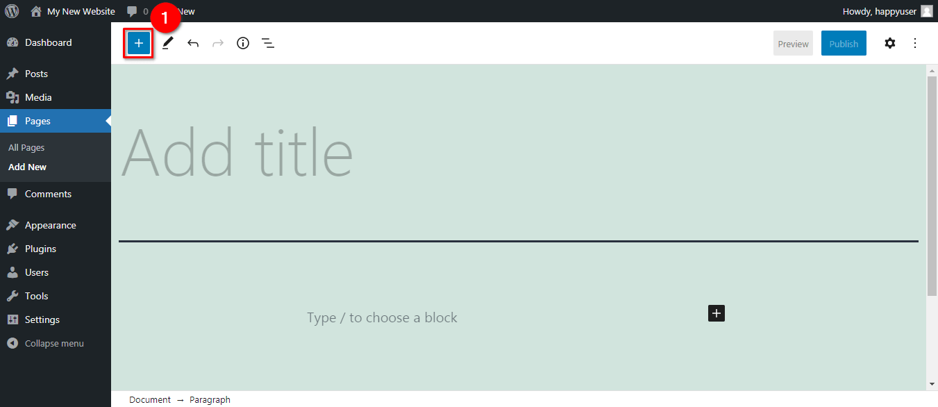 How to add an HTML element to WordPress?