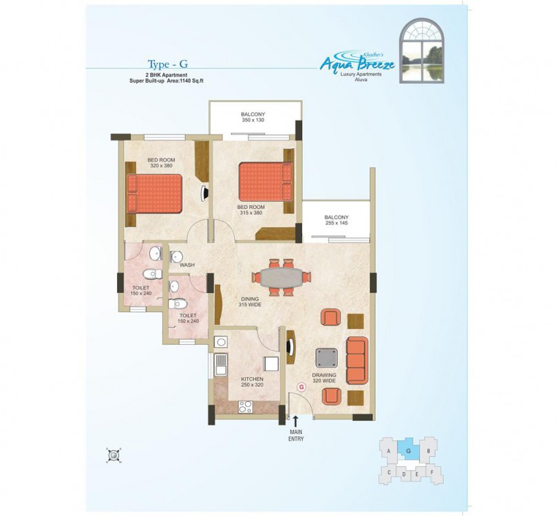 Aqua Breeze Apartments 2, 3 BHK Apartments in Aluva
