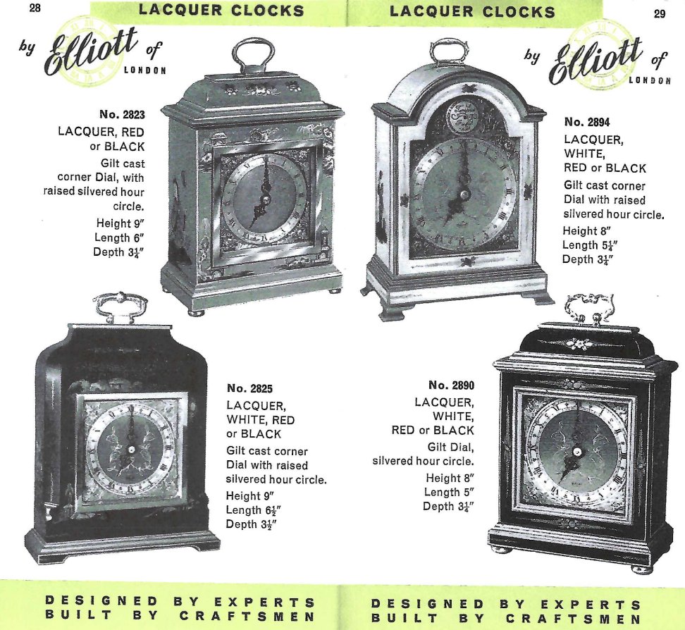 Elliott Clock Catalogue 1974