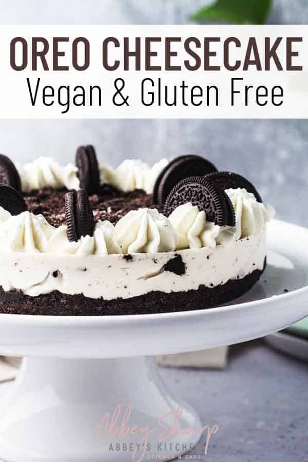 Vegan Oreo Cheesecake (Gluten Free) Abbey's Kitchen