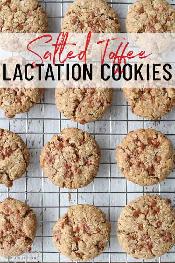 Salted Toffee Cookies (Vegan Lactation Recipe) Abbey's Kitchen