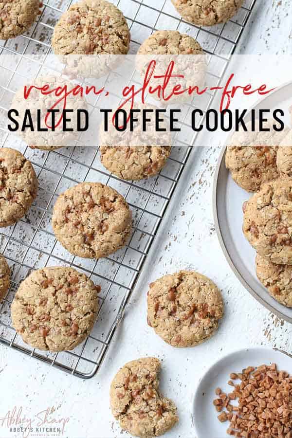 Salted Toffee Cookies (Vegan Lactation Recipe) Abbey's Kitchen