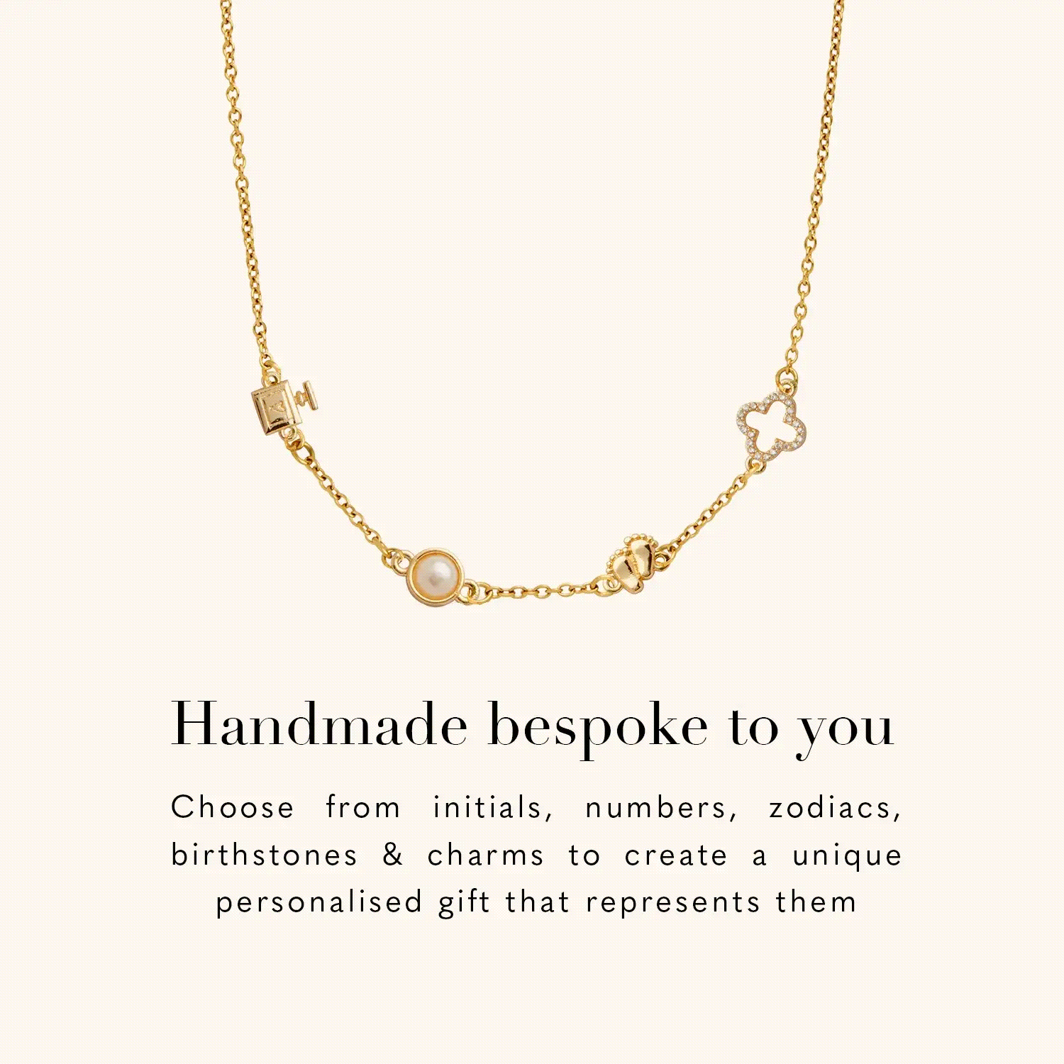 Fixed Charm Necklace (Gold) Abbott Lyon