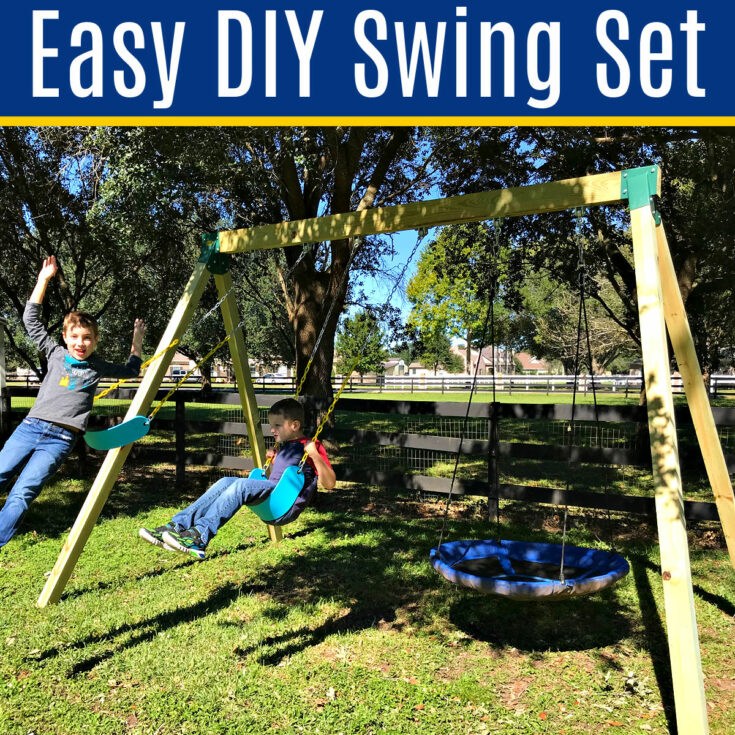 How To Build A Swing Frame From 4x4's: Quick, Cheap & Easy DIY Swing