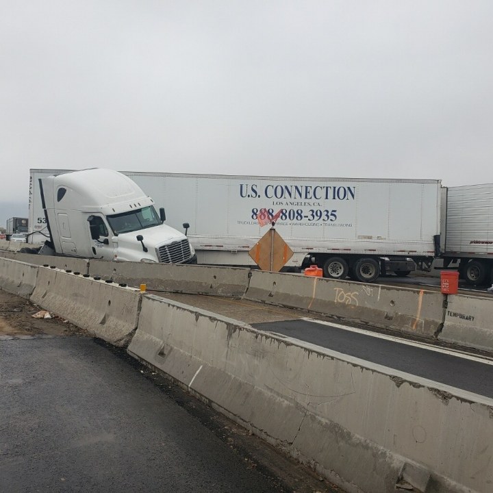 Multiple semi trucks crash on I15 in Roy, Utah
