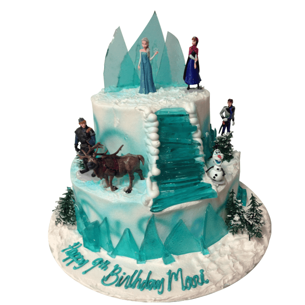 (1291) Frozen Birthday Cake 2 Layer ABC Cake Shop & Bakery