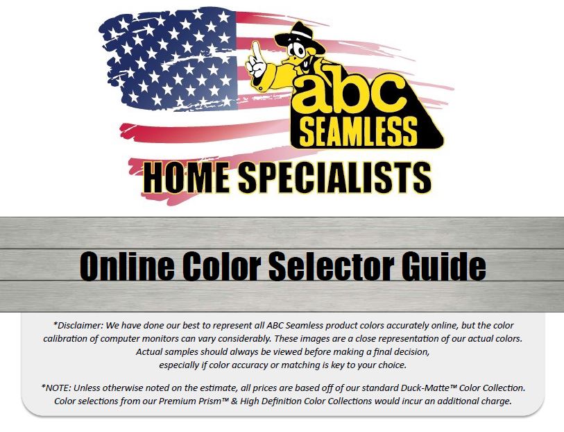 ABC Seamless Siding Color Tool ABC Home Specialists Madison, WI