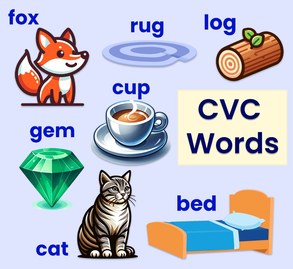 Free Printable Cvc Words With Pictures - Free Printable