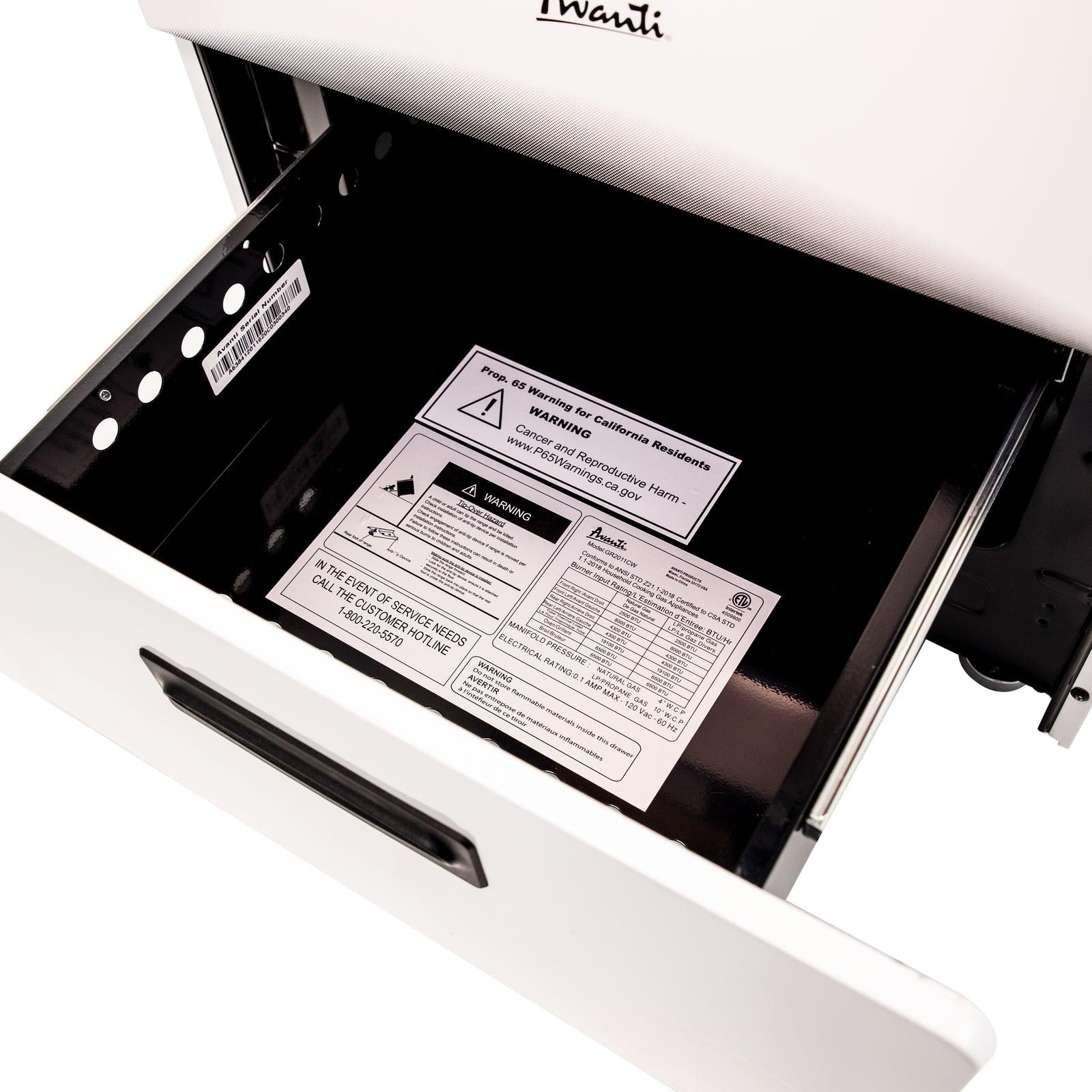 AVANTI 20" Gas Range GR2013CSS ABC Warehouse