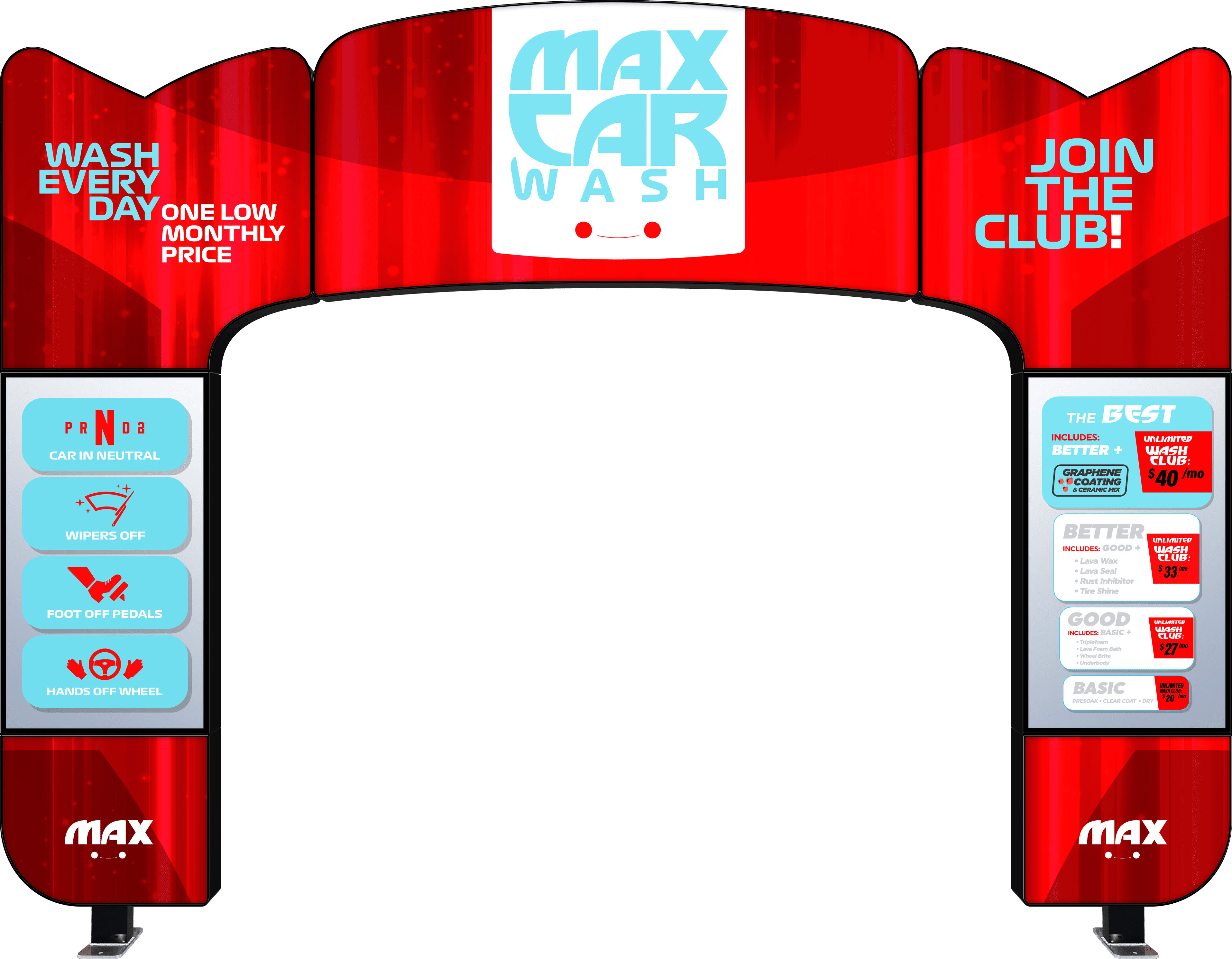 Entry Arch Car Wash Equipment ABC Wash Systems