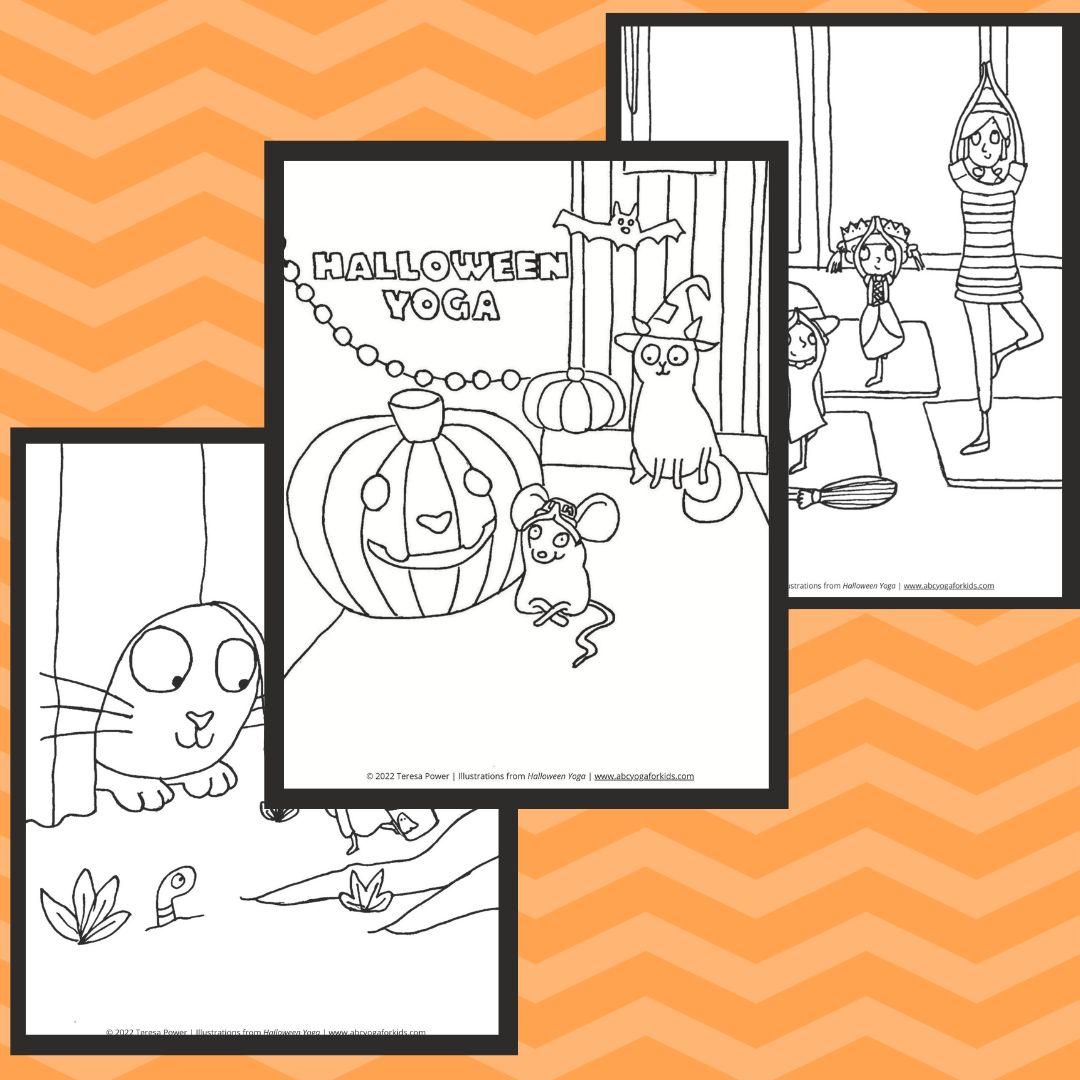 Free Halloween Yoga Coloring Pages The ABCs of Yoga for Kids
