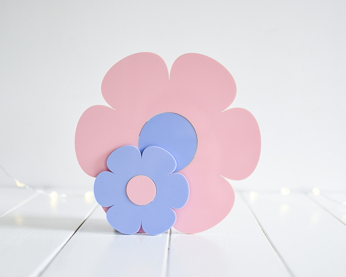 Acrylic Flower Wall Decor Set of 2 (Various Colours) A Beautiful Sign