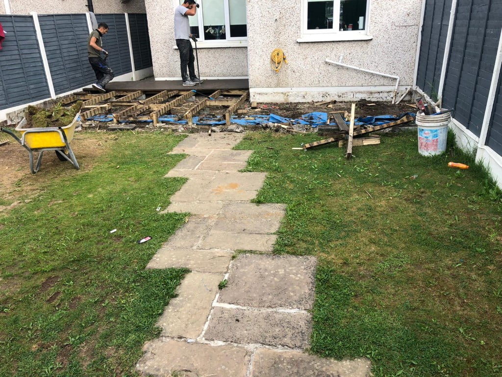 How we build patios Abel Driveways LTD