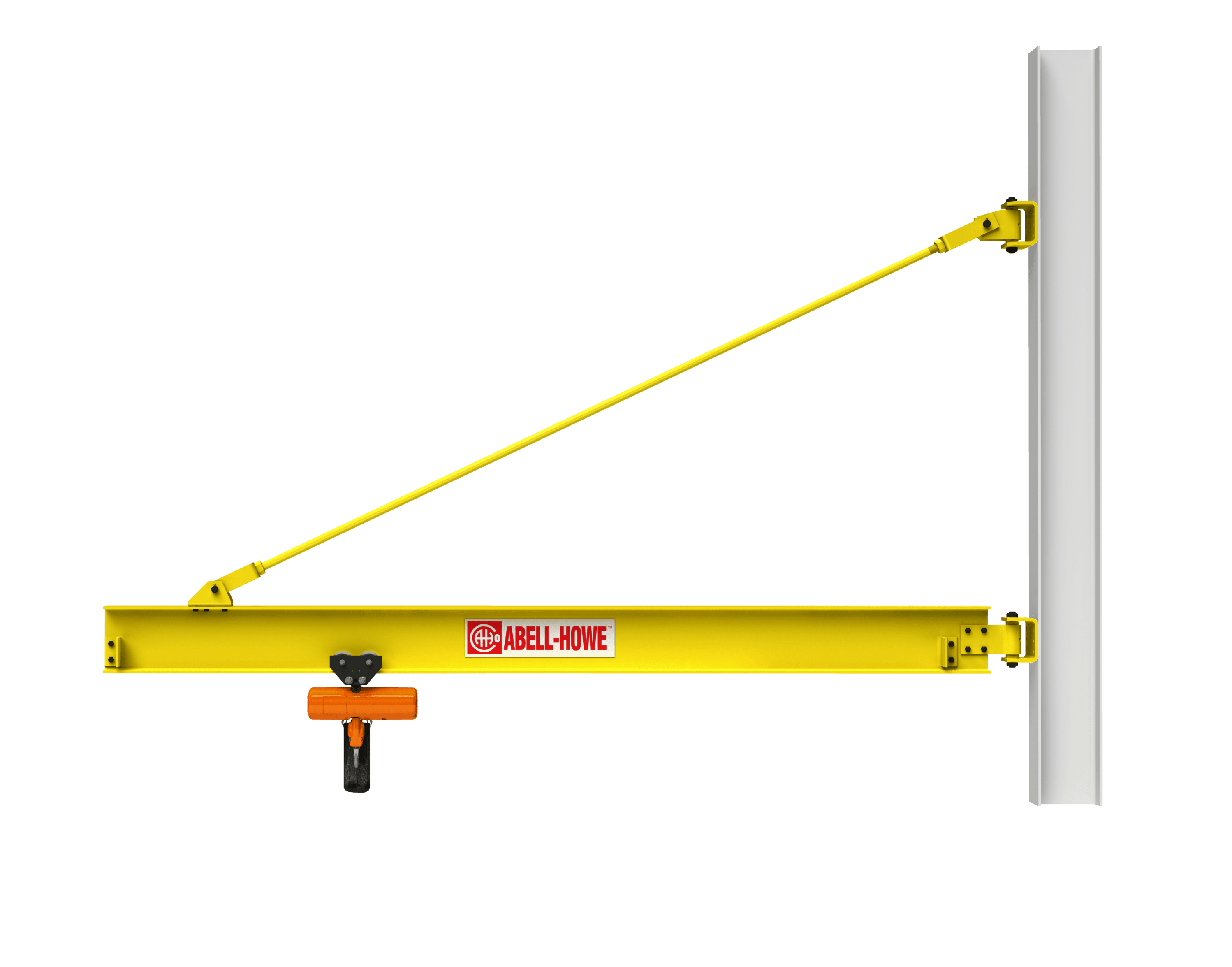 J900 Wall Mounted Tie Rod Jib Crane AbellHowe Jib Cranes