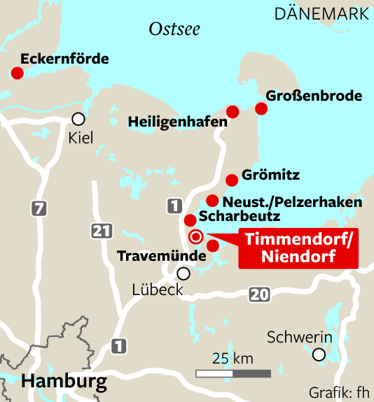 Niendorf Timmendorfer Strand Karte