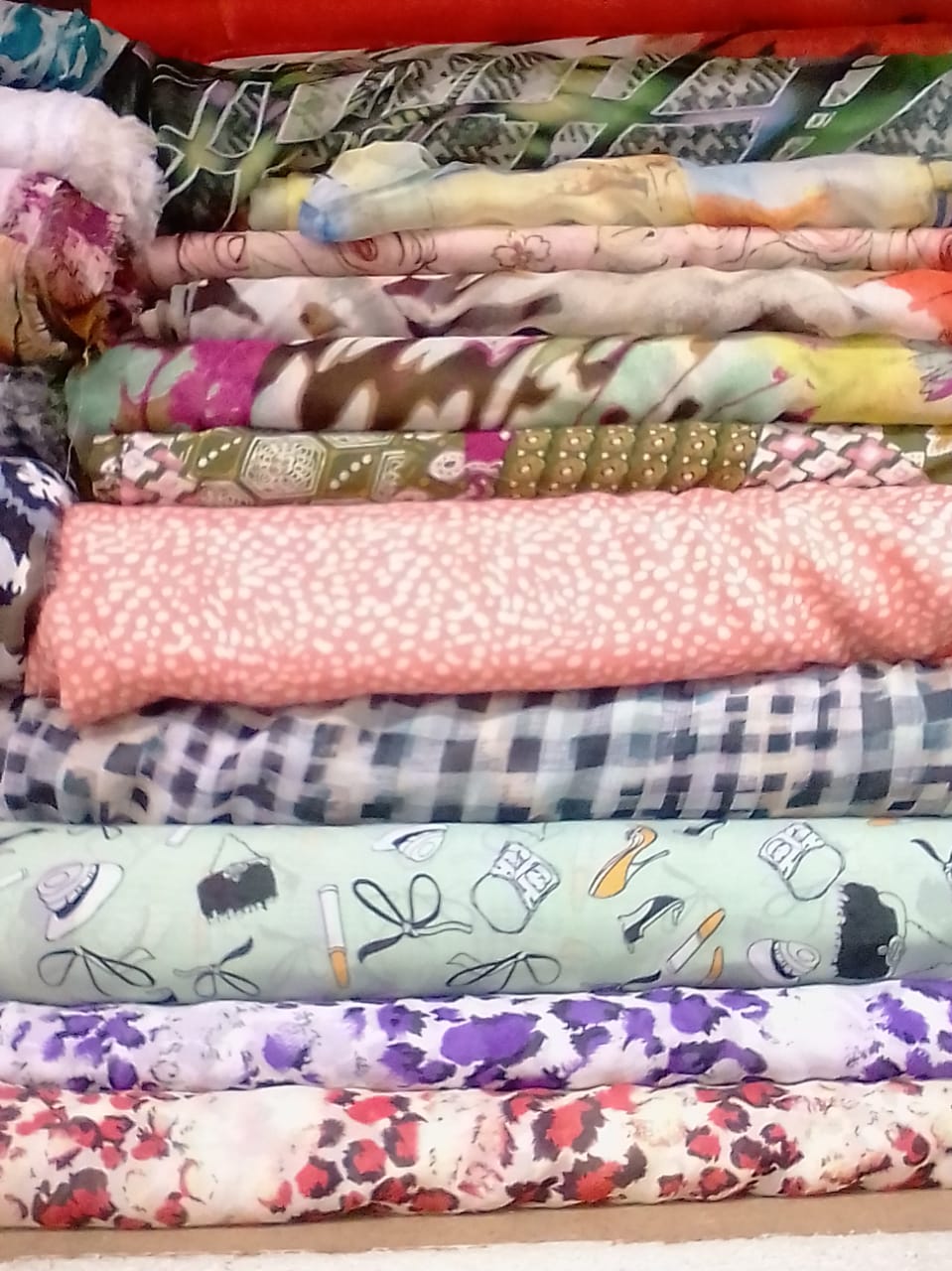 Printed Super Soft Abies Dress Fabric