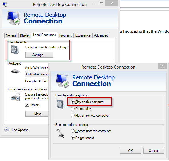 Enable Sound in Windows 8 HyperV AbleBlue LLC