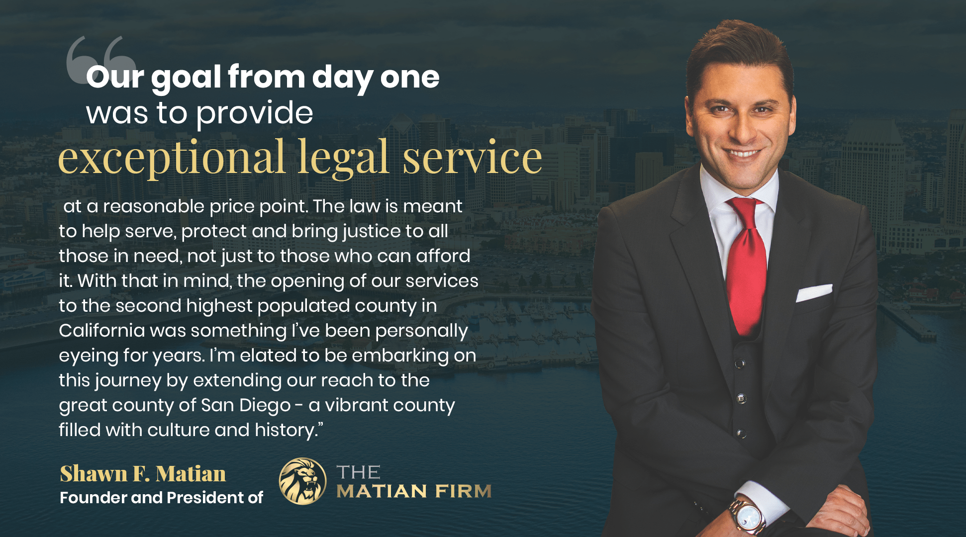 The Matian Firm Opens New Law Offices in San Diego, CA ABNewswire