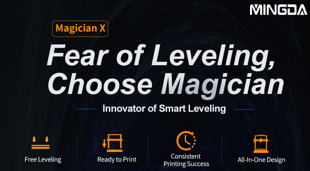 MINGDA Magician X Smart Autoleveling 3D Printer Salutes to