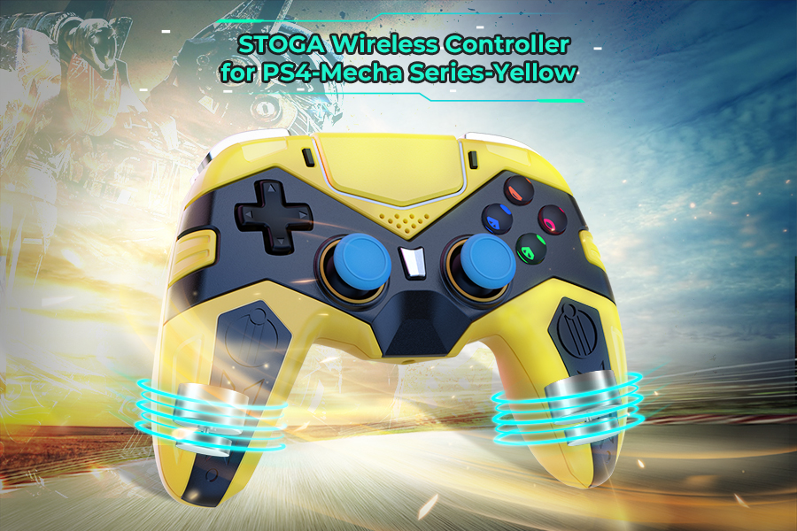 STOGA Launches New Wireless Controller for PS4 Mecha SeriesYellow