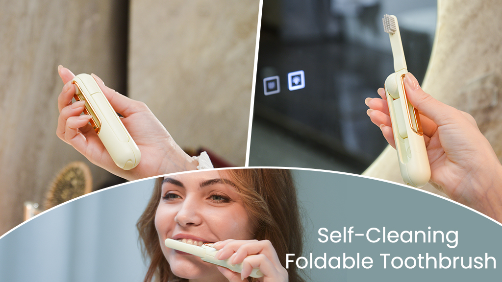 The latest SelfCleaning Foldable Toothbrush is on the market
