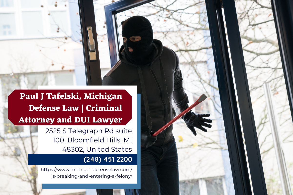 Oakland County Criminal Defense Lawyer Paul J. Tafelski Discusses