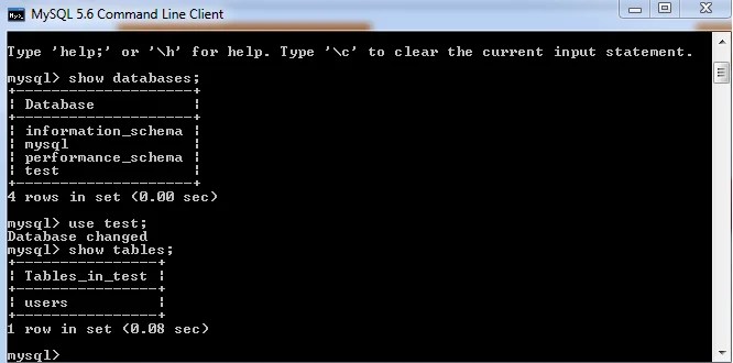 Mysql show all users Mysql show all users