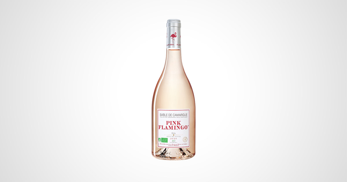Nachhaltiger RoséweinGenuss Pink Flamingo aus der Camargue