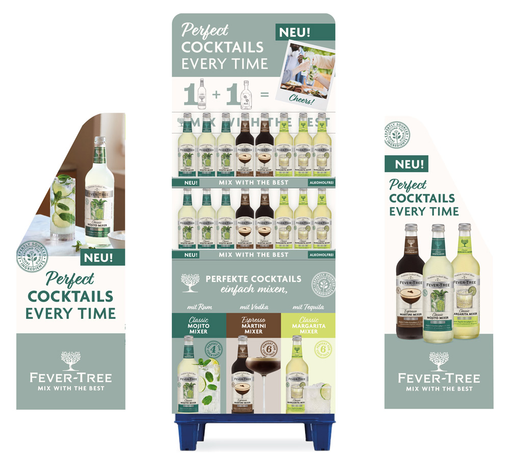 Ab September neu FeverTree launcht PremiumCocktailMixer in drei Sorten