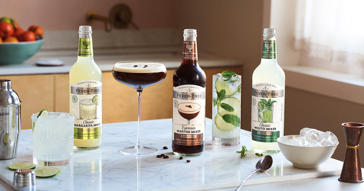 Ab September neu FeverTree launcht PremiumCocktailMixer in drei Sorten