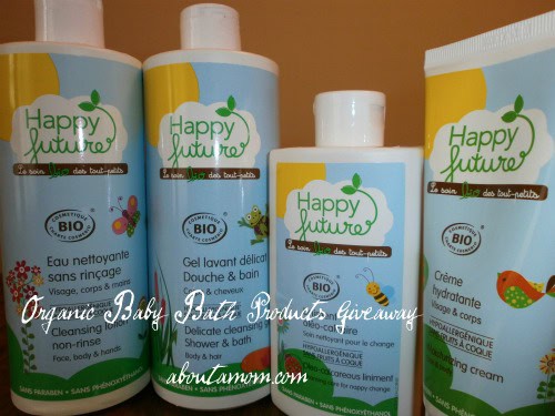 Happy Future Organic Baby Bath Products Review & Giveaway! About a Mom