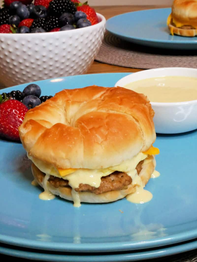 Jimmy Dean® Sausage Egg & Cheese Croissant Sandwich with Maple Dijon