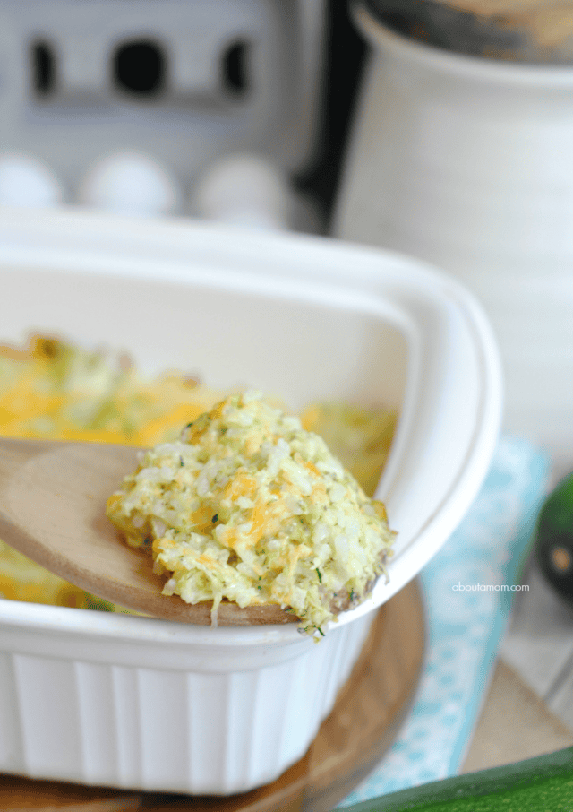 Zucchini Rice Casserole Recipe About a Mom