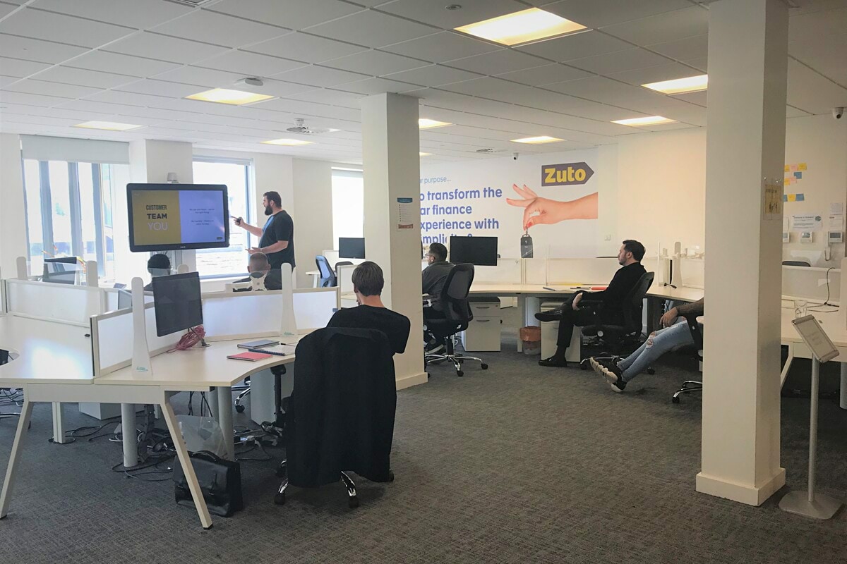 Manchester based car finance company Zuto have hired over 80 new