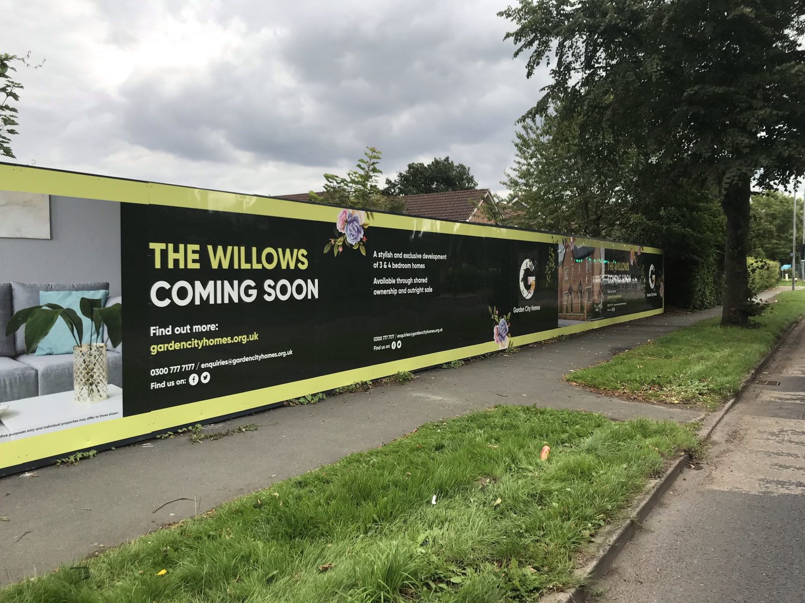 Printed Hoarding Signage For New Housing Development AB PRINT GROUP